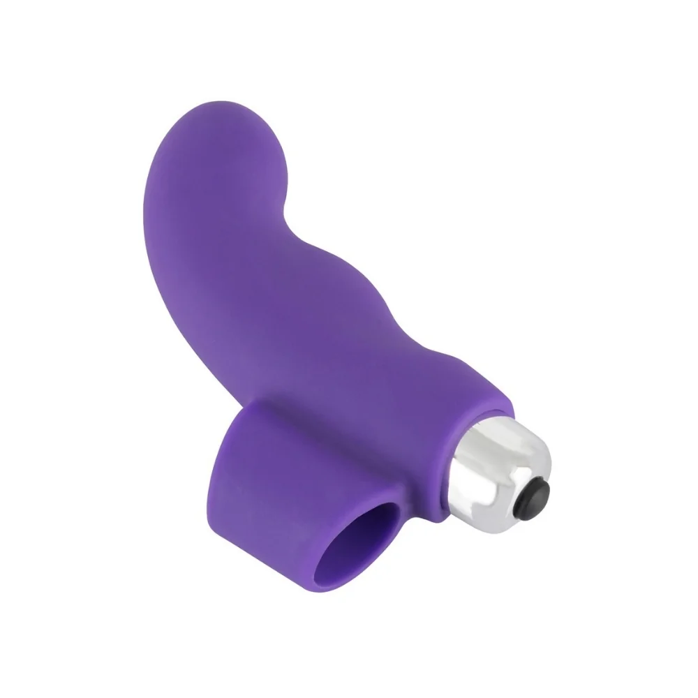 Vibrator pentru stimularea punctului G cu suport pentru deget, 1 bucata, Sweet Smile