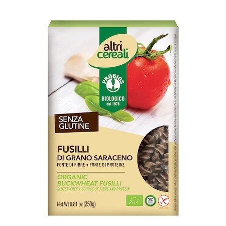 Paste Fusilli din hrisca fara gluten, 250g, Probios