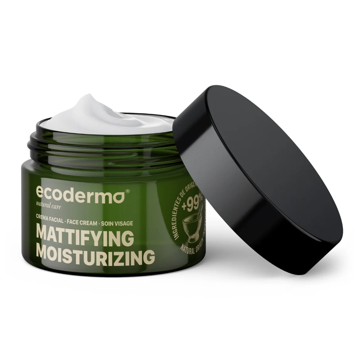 Crema hidratanta si matifianta, 50ml, Ecoderma 