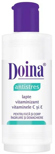 Lapte antistres cu vitamina C si E Doina, 200ml, Farmec