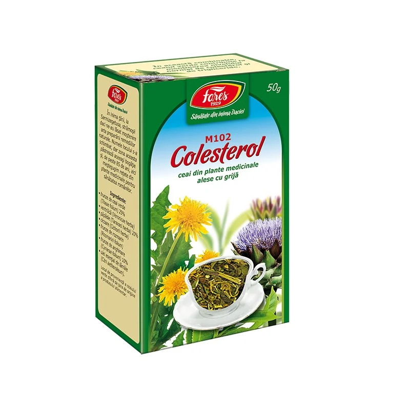 Ceai Colesterol M102, 50g, Fares