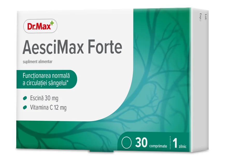 Dr. Max Aescimax Forte, 30 comprimate filmate