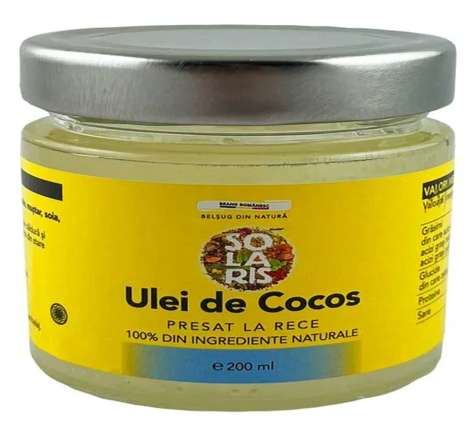 Ulei de cocos, 200ml, Solaris