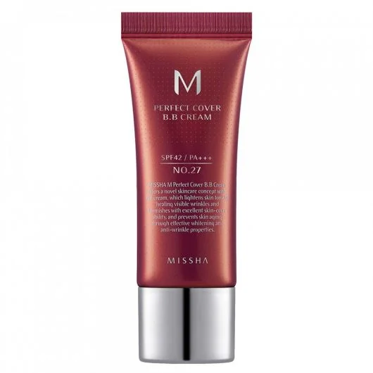 BB Cream M Perfect Cover SPF42/PA+++ Nuanta 27/Bej miere, 20ml, Missha