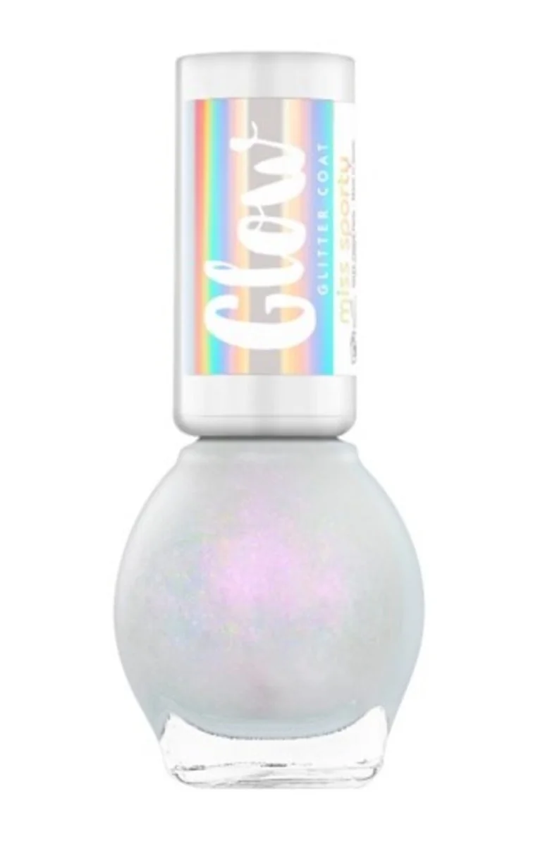 Lac de unghii Glow Glitter 010 Icy Blush, 7ml, Miss Sporty