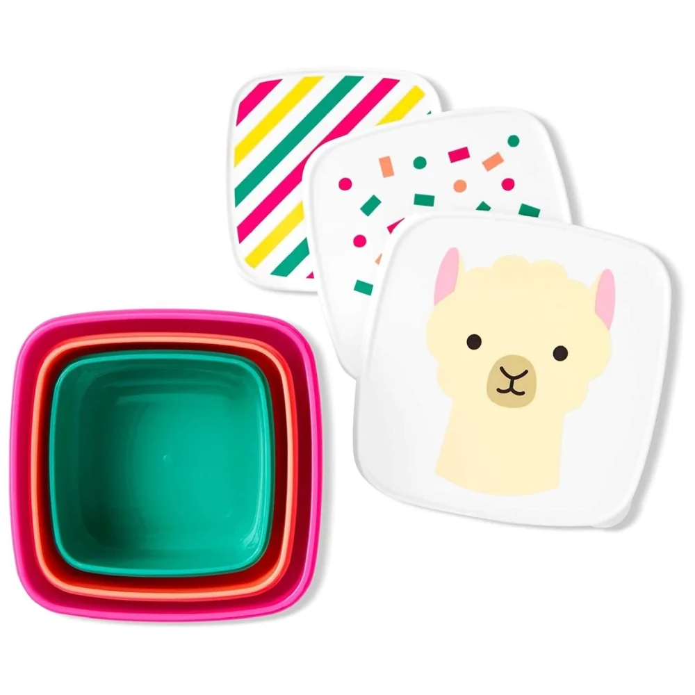 Set cutii pentru pranz Zoo Lama, 3 bucati, Skip Hop