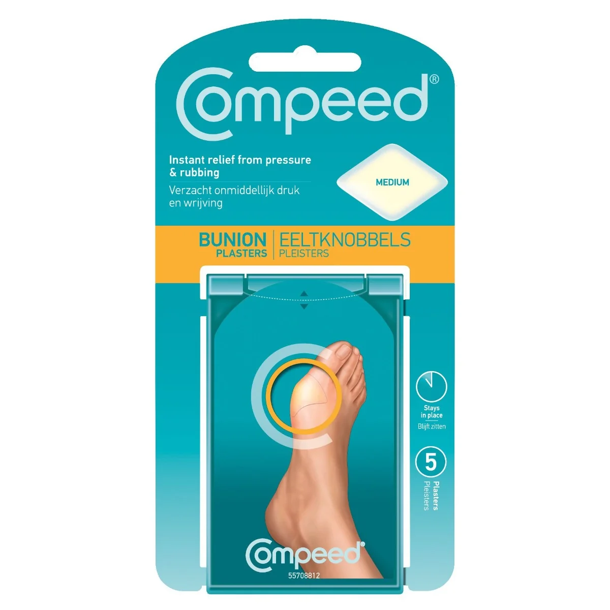 Plasturi pentru monturi mediu, 5 bucati, Compeed