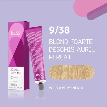 Vopsea de par permanenta 9/38 Extra Rich, 60ml, Londa Professional 