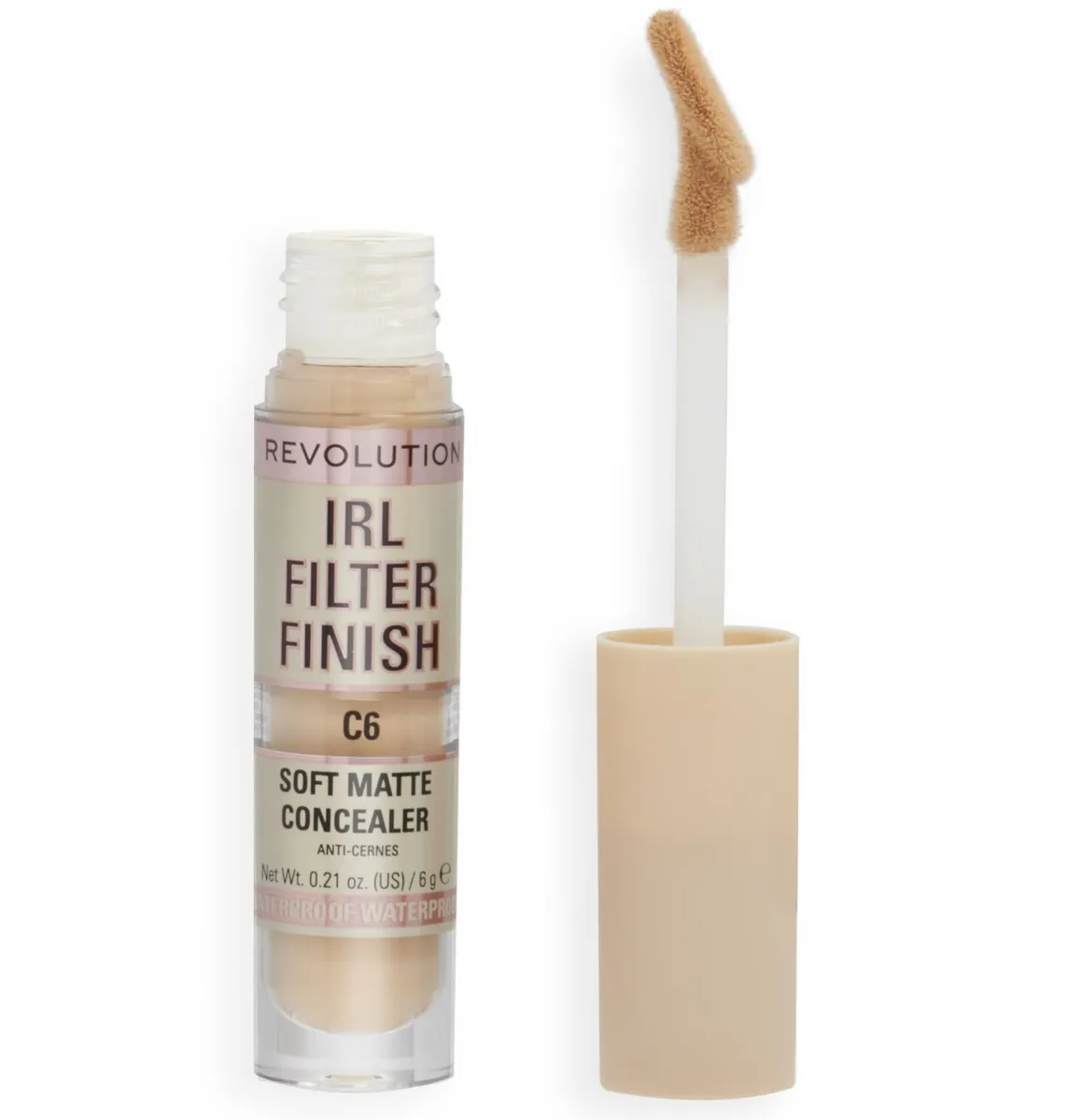 Corector IRL Filter Finish C6, 6g, Makeup Revolution 