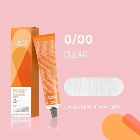 Vopsea de par demi permanenta fara amoniac 0/00, 60ml, Londa Professional 