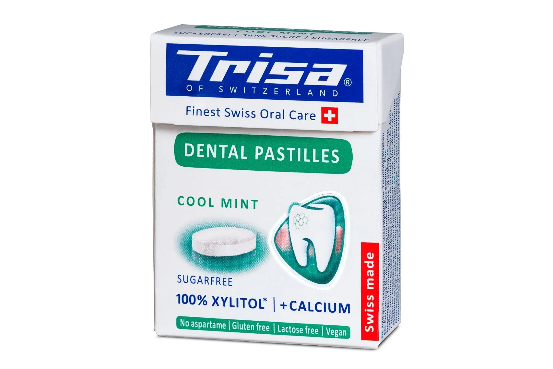 Pastile dentare cu xylitol Cool Mint, 25g, Trisa