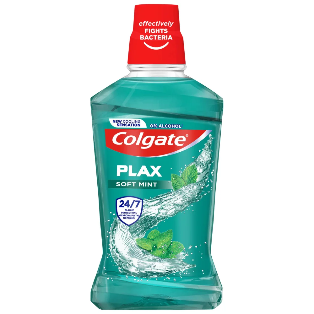 Apa de gura Plax Soft Mint, 500ml, Colgate