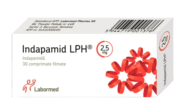 Indapamid 2.5mg, 30 comprimate, Labormed