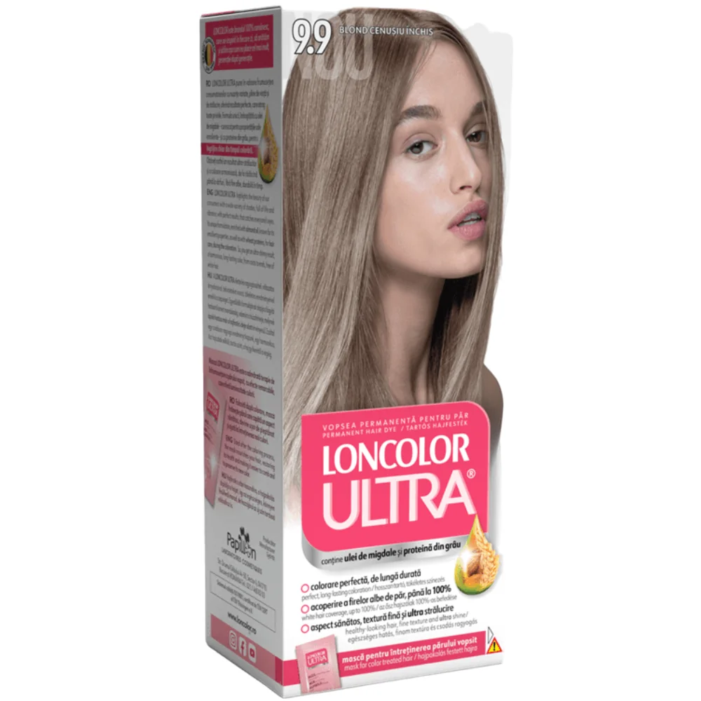 Vopsea de par permanenta Ultra Nr. 9.9, 110ml, Loncolor