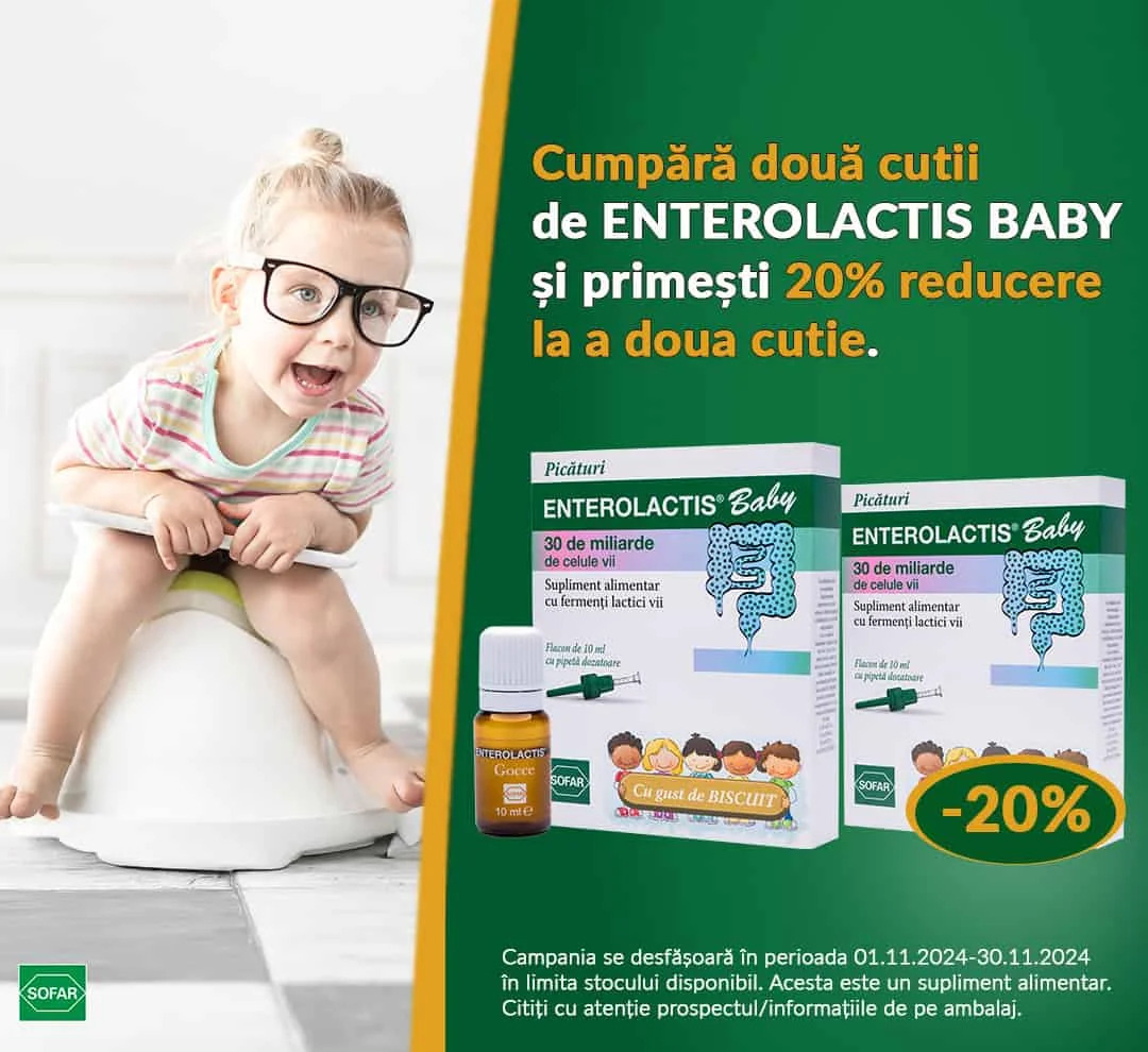 Ofertele lunii noiembrie 2024 Sofar Enterolactis Baby