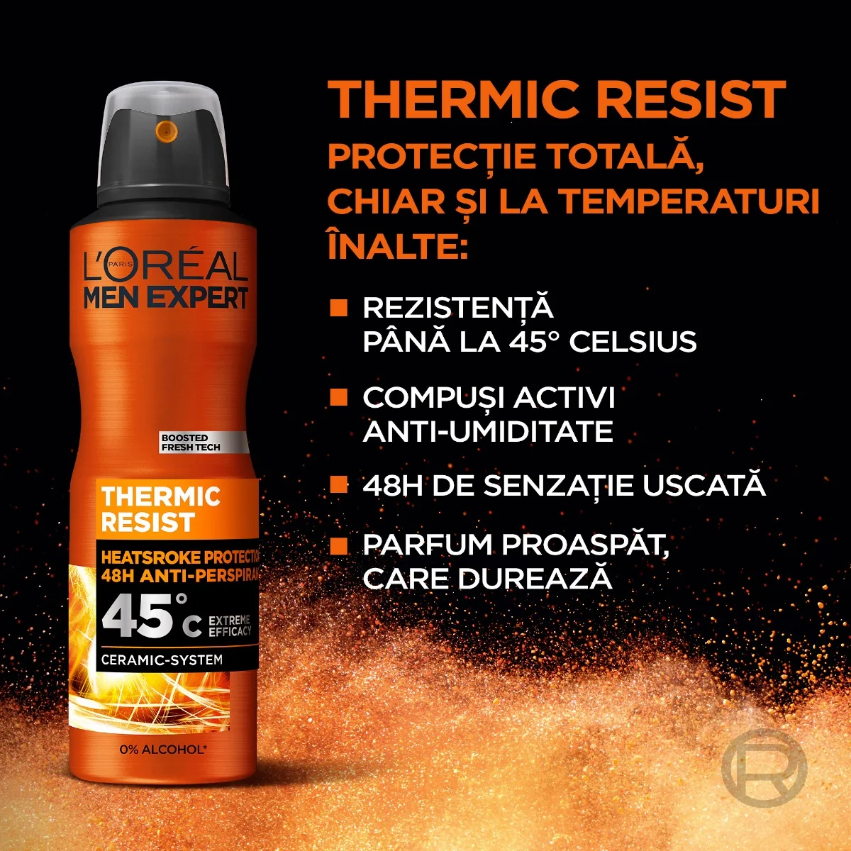 Antiperspirant spray Men Expert Thermic Resist, 150ml, L'oreal Paris 