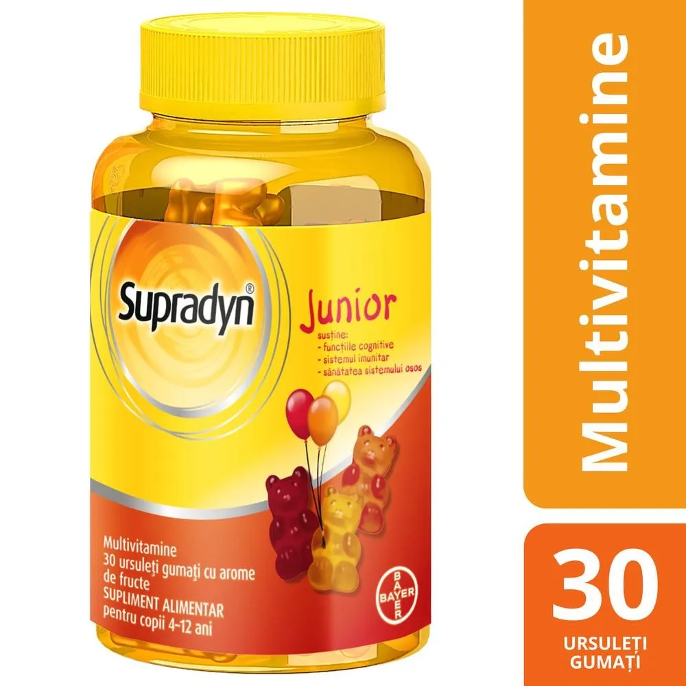 Supradyn Junior, 30 ursuleti gumati, Bayer 