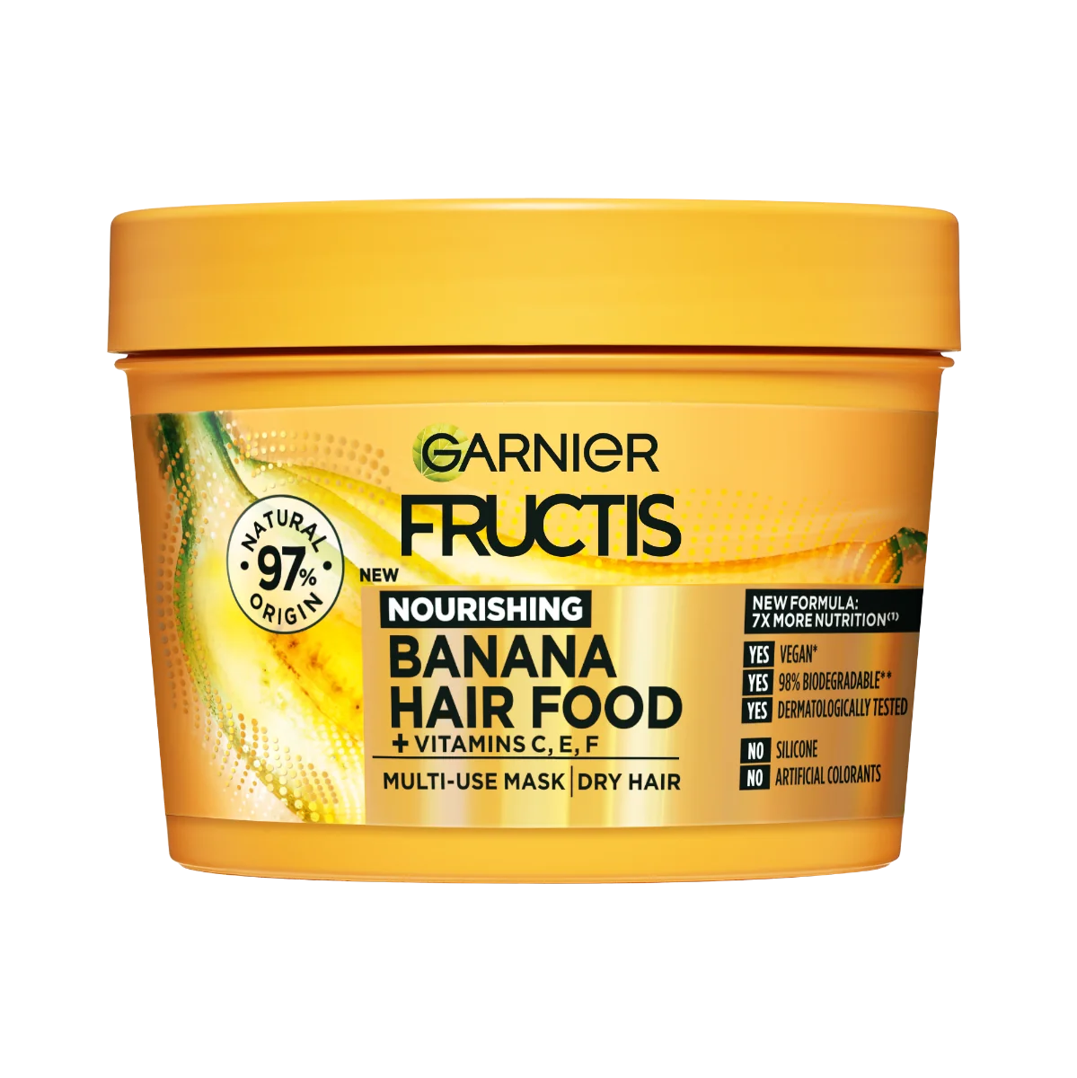 Masca hranitoare pentru parul uscat Hair Food Banana, 390ml, Fructis