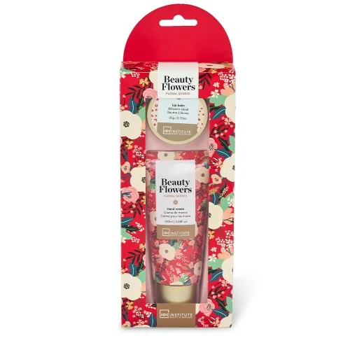 Set pentru maini si buze Floral Scents Beauty Flowers, IDC Institute