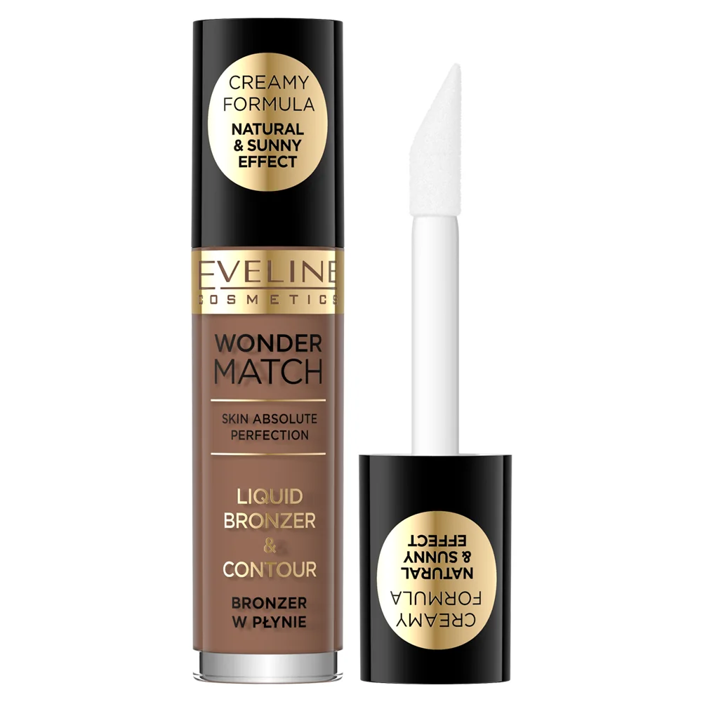 Bronzer lichid pentru ten Wonder Match 02, 5ml, Eveline Cosmetics