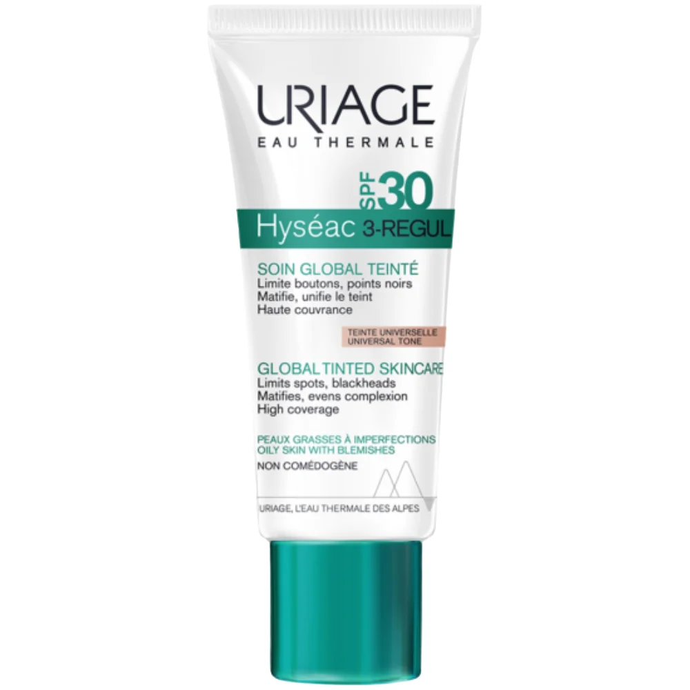 Crema colorata cu SPF 30 Hyseac 3-Regul, 40ml, Uriage 