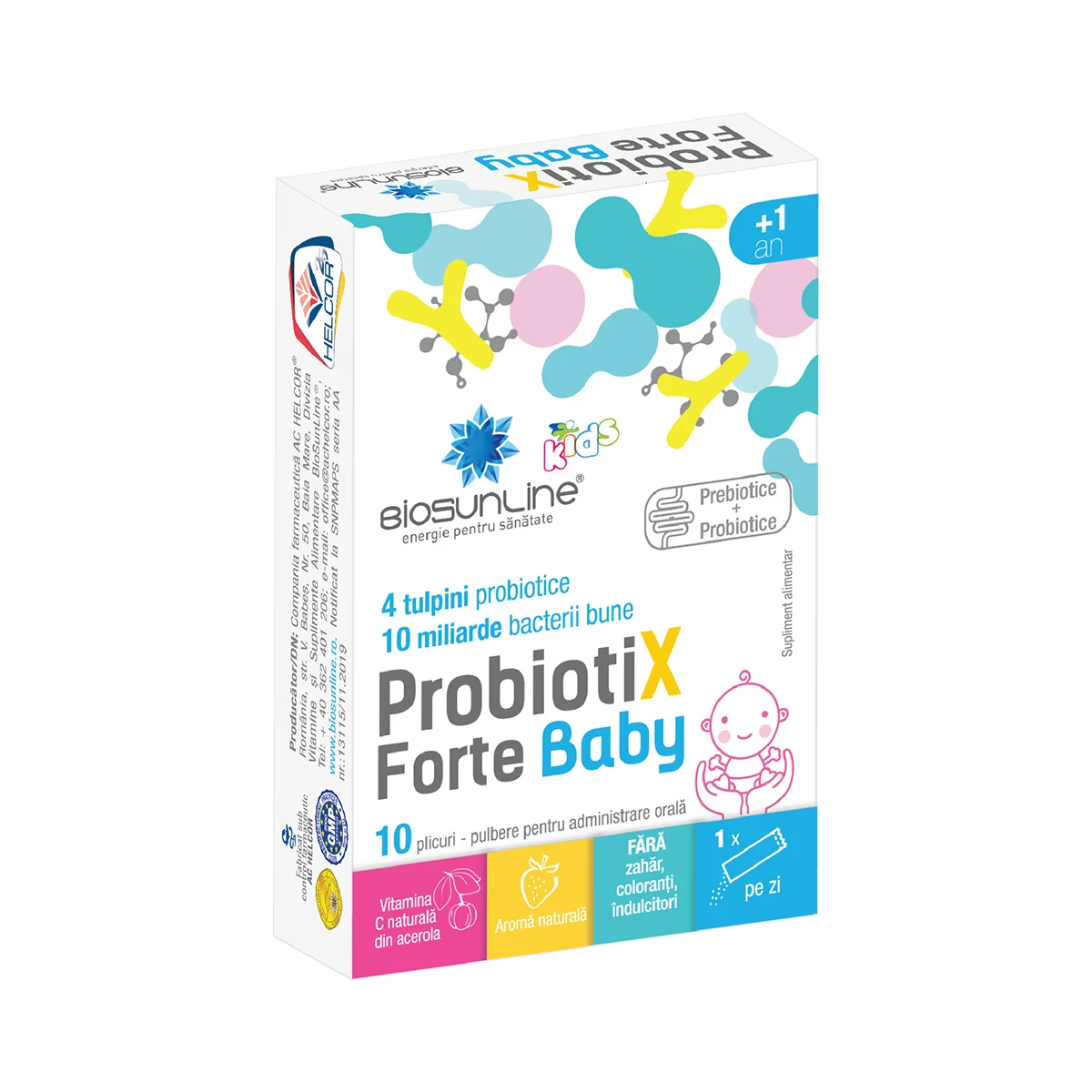 Probiotix Forte Baby, 10 plicuri, BioSunLine