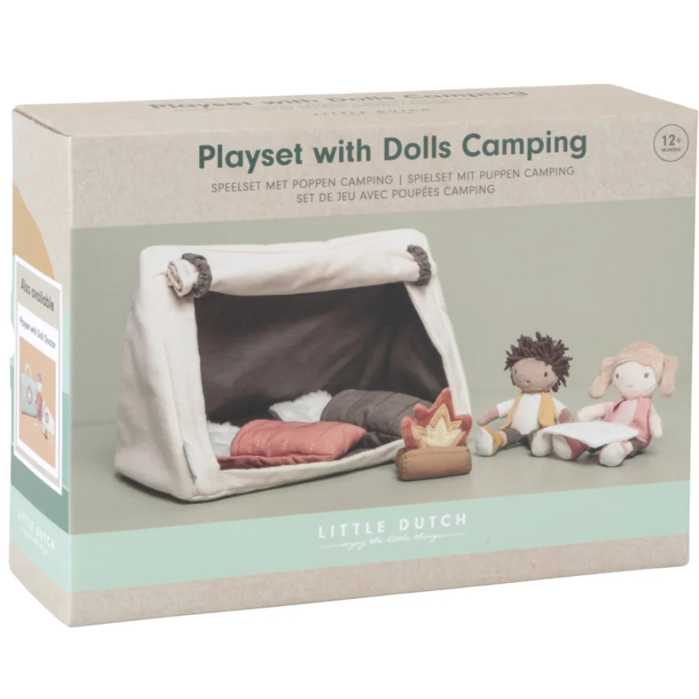 Set de joaca cu Anna si Jack - Camping, 1 bucata, Little Dutch