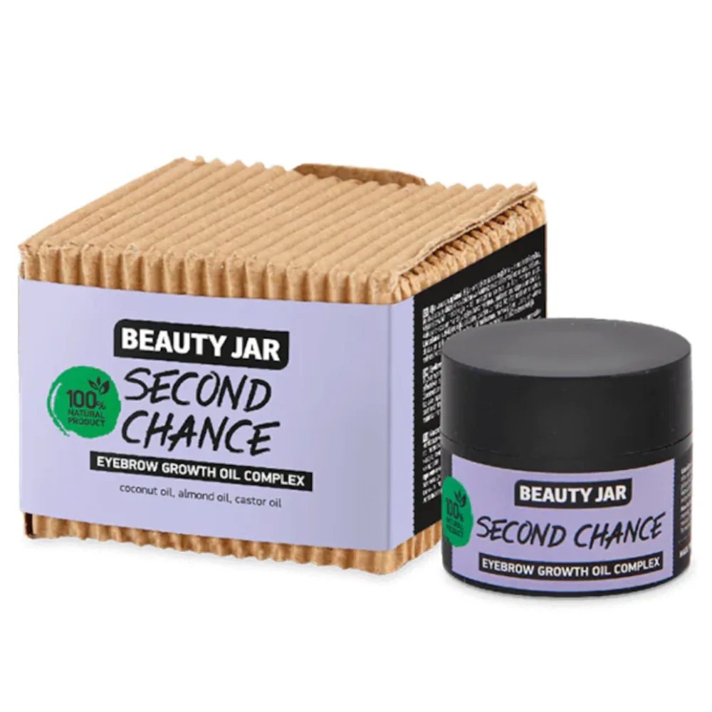 Ulei de ricin si cocos pentru cresterea sprancenelor Second Chance, 15ml, Beauty Jar