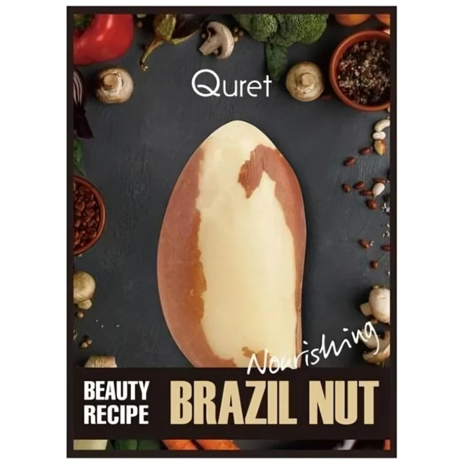 Masca de fata nutritiva cu extract de nuci braziliene Beauty Recipe, 25g, Quret