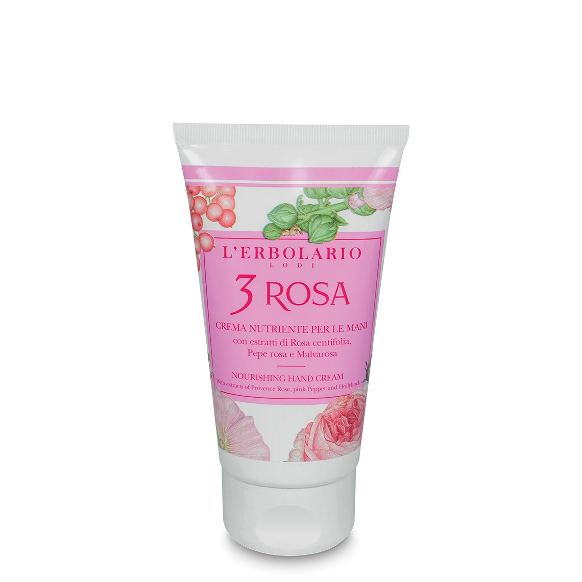 L'Erbolario Crema de maini 3 Rosa Editie Limitata 043, 75ml