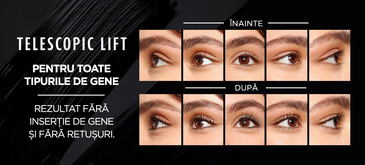 Mascara Telefsopic Lift pentru toate tipurile de gene