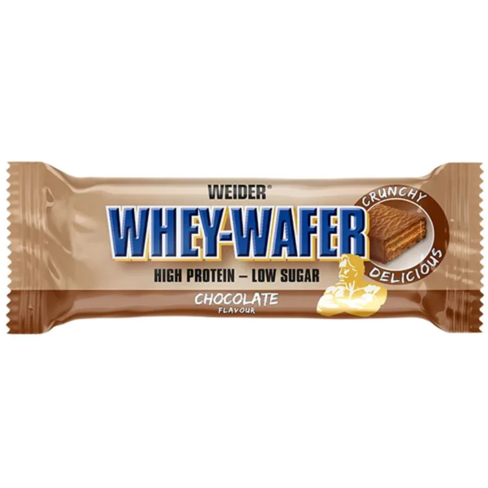 Napolitana proteica cu aroma de ciocolata Whey Waffer, 35g, Weider