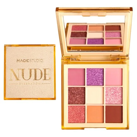 Paleta de farduri pentru pleoape cu 9 culori Very Nude 24138, 9g, Magic Studio 