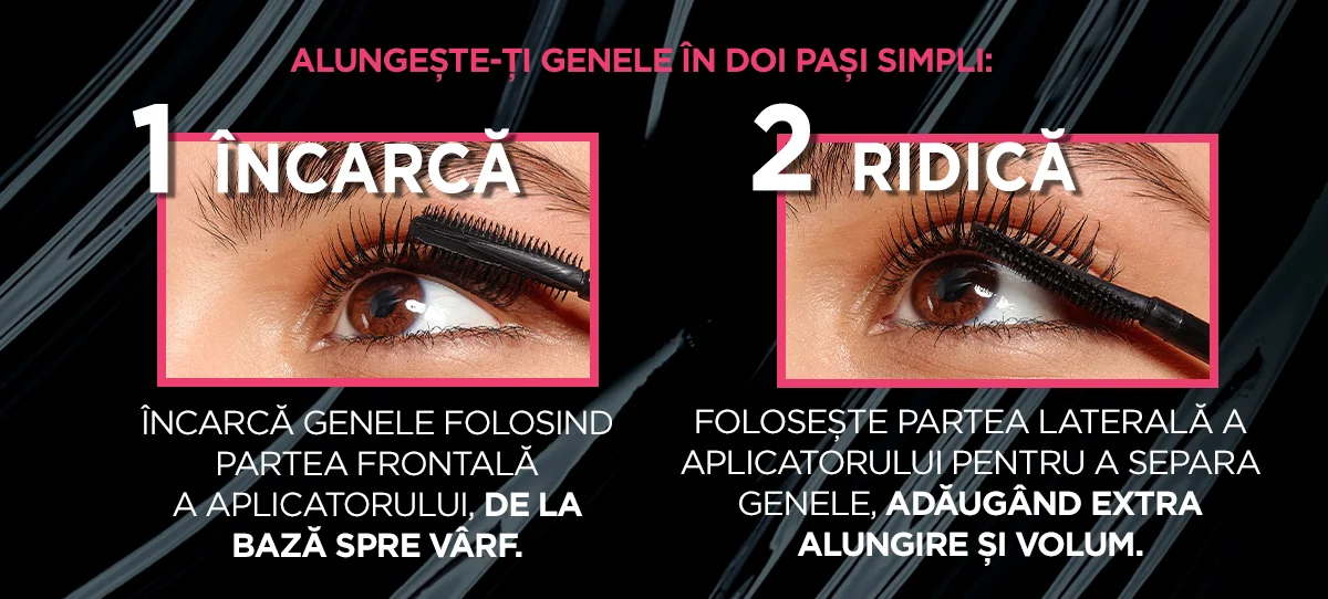 Mascara Telescopic Lift, alungeste-ti genele in doi pasi simpli