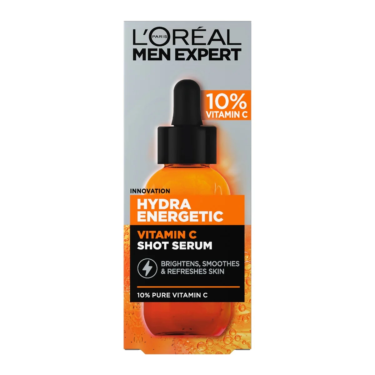 Serum cu vitamina C pentru barbati Men Expert Hydra Energetic, 30ml, L'Oreal Paris 