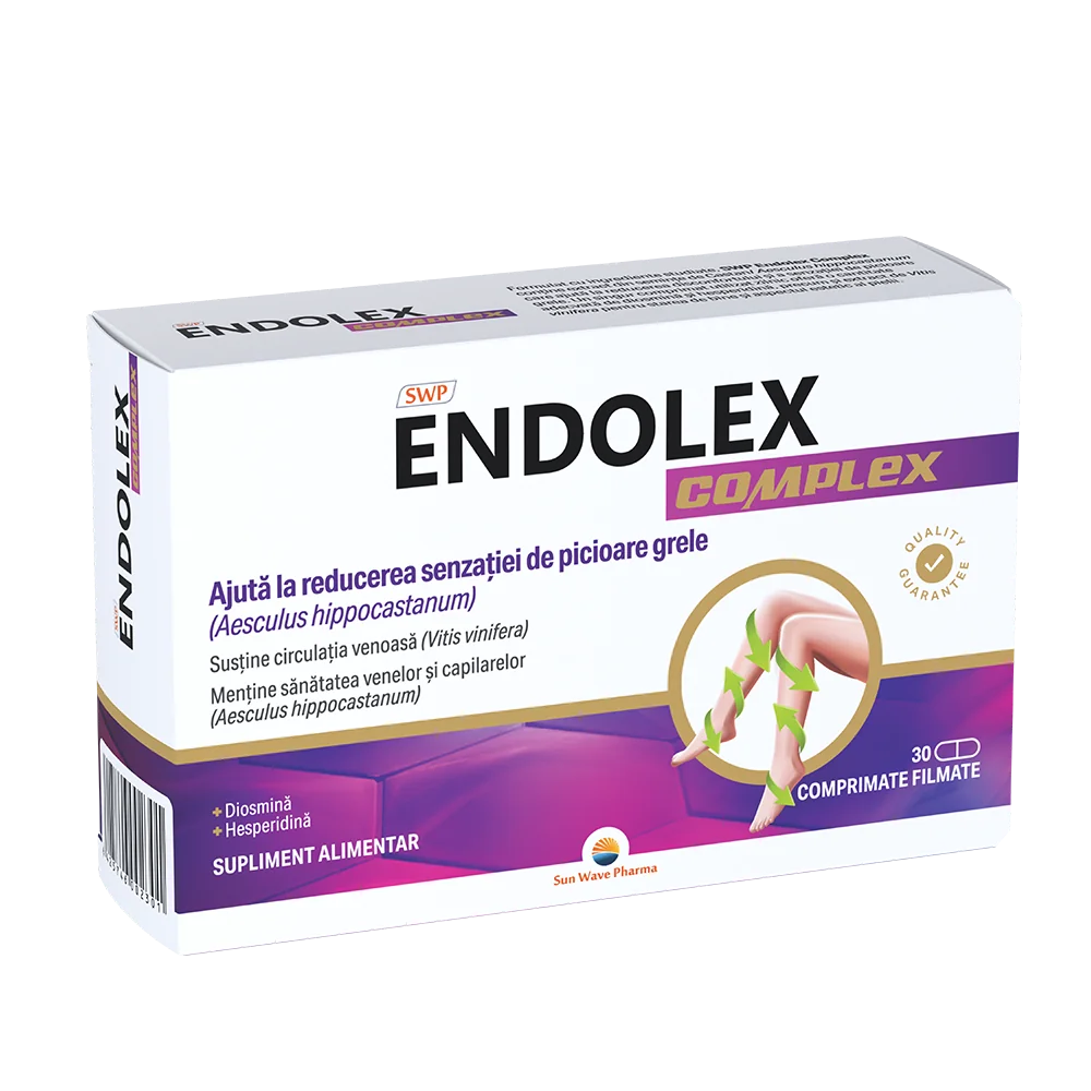 Endolex Complex, 30 comprimate filmate, Sun Wave Pharma