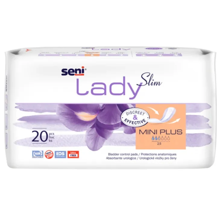 Absorbante pentru incontinenta urinara Lady Mini Plus Slim, 20 bucati, Seni