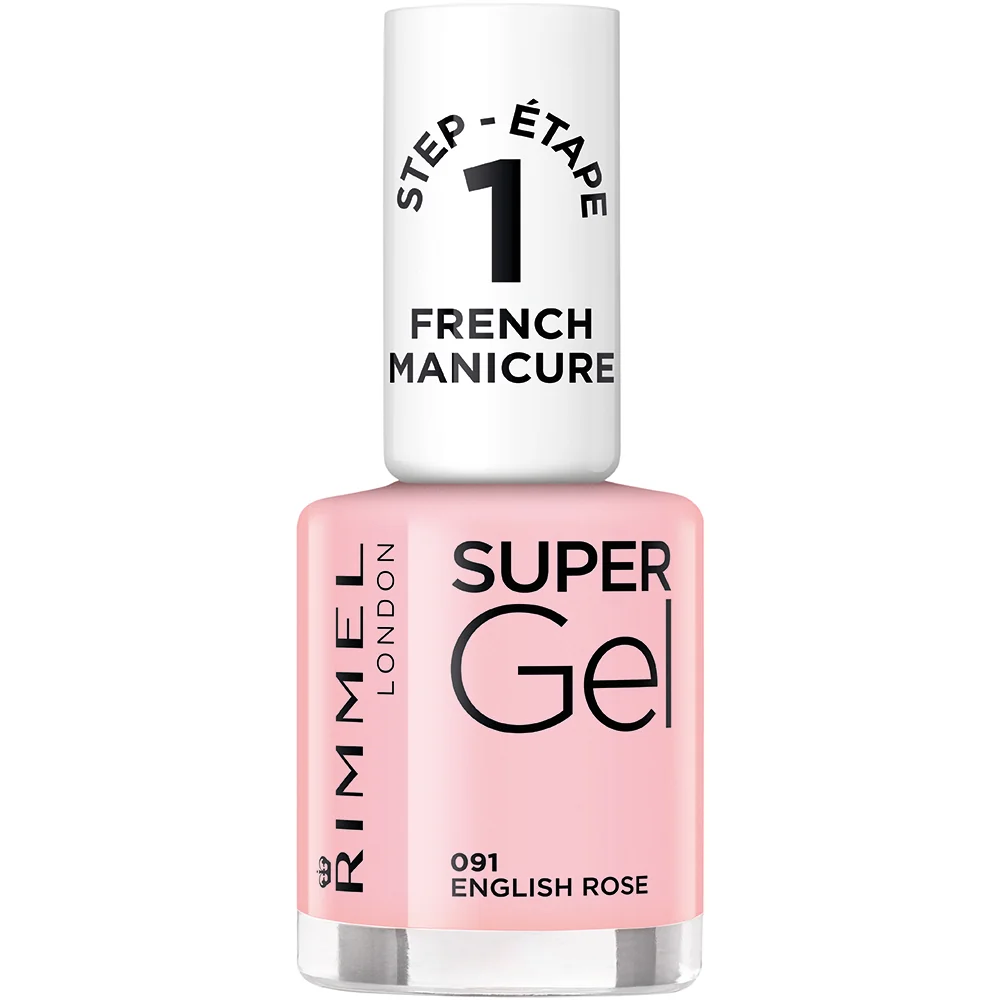 Lac de unghii Super Gel French Manicure 091 English Rose, 12ml, Rimmel London