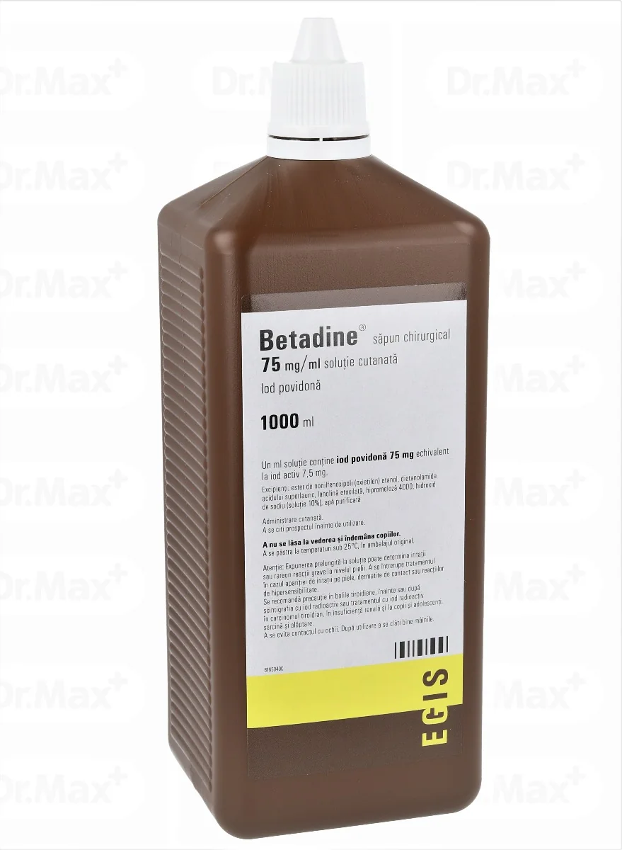 Betadine, sapun chirurgical, 1 L, Egis