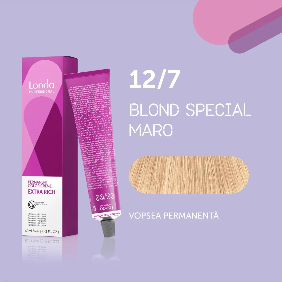 Vopsea permanenta 17/7 Extra Rich, 60ml, Londa Professional 