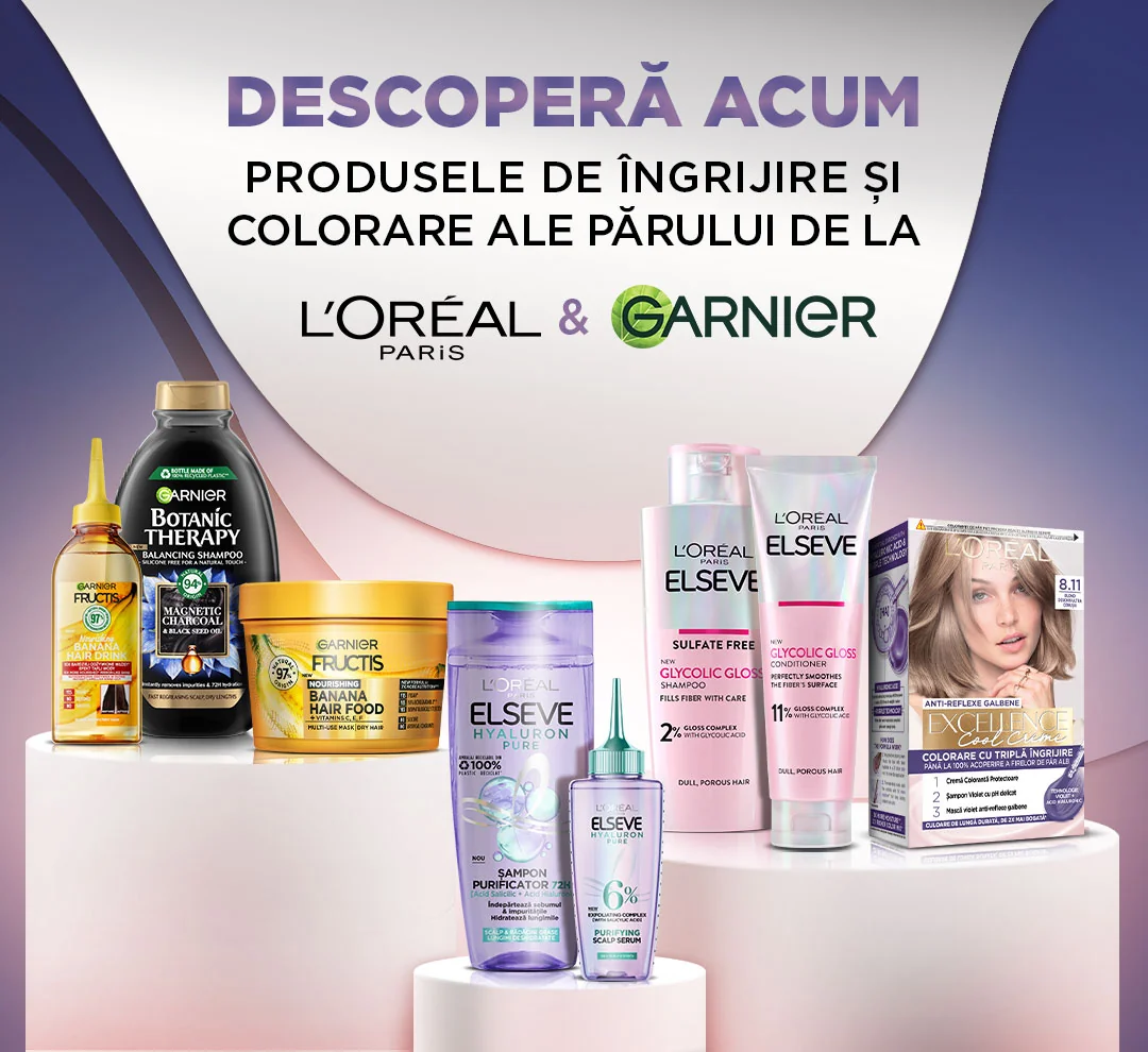 Ingrijirea parului L'Oreal si Garnier