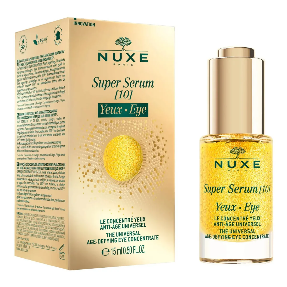 Serum pentru conturul ochilor Super Serum Eye, 15ml, Nuxe 