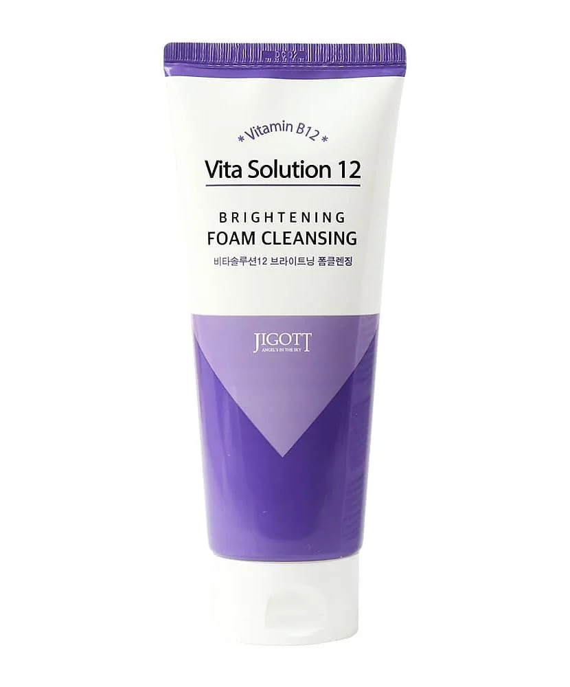 Spuma de curatare Vita Solution 12 Brightening, 180ml, Jigott