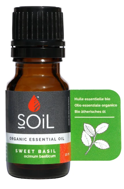 Ulei esential Basil- Busuioc 100% Organic, 10ml, Soil 