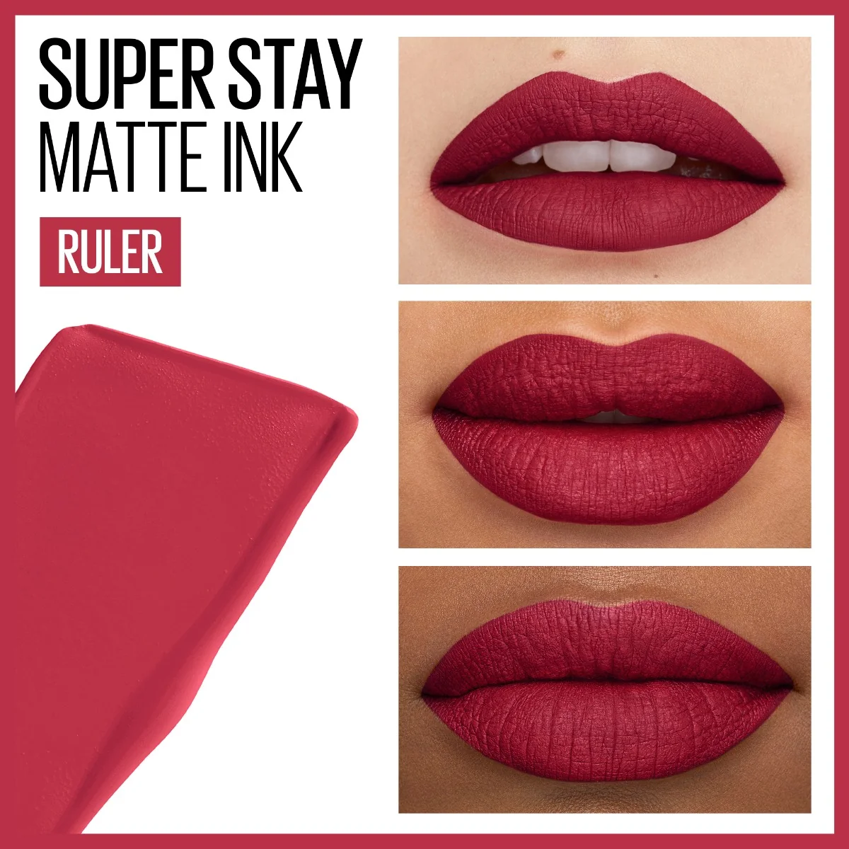 Ruj lichid mat Superstay Matte Ink 80 Ruler, 5ml, Maybelline 