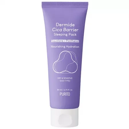 Crema de noapte pentru fata Dermide Cica Barrier, 80ml, Purito