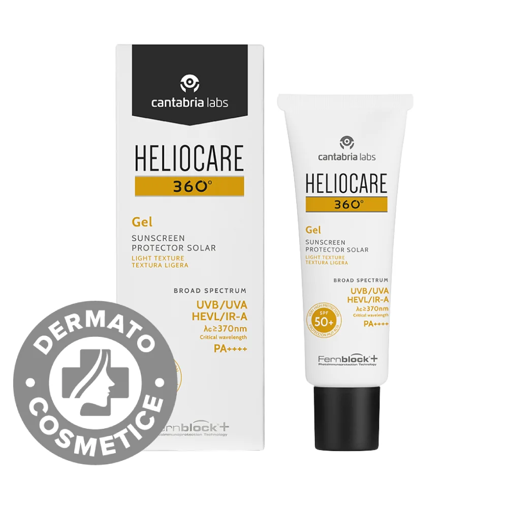 Gel pentru protectie solara cu SPF50+ Heliocare 360º, 50ml, Cantabria Labs 