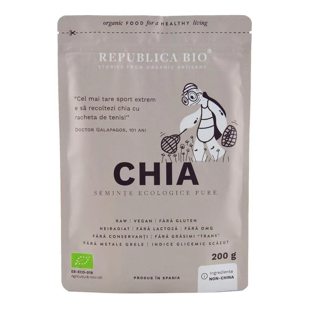 Seminte de chia, 200g, Republica Bio