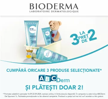 Max Deals Septembrie 2024 Bioderma ABC