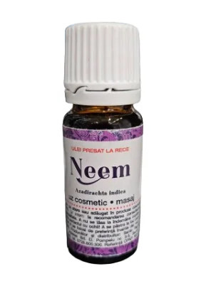 Ulei presat la rece de neem, 10ml, Steaua Divina